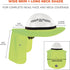 Ergodyne Chill Its 6661 Universal Hard Hat Brim Sun Shade with Neck Flap, Safety Helmet Sun Shield...