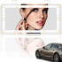 Car Mirror Vanity, Rechargeable Car Visor Mirror with LED Lights, Car Vanity Mirror with 3 Lights Modes, Sun Visor Mirror with Light, White...