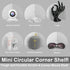 Acrylic Mini Circular Corner Shelf Mount for Security Cameras, Baby Monitors, Speakers, Plants & More, Universal Cam Holder, Easy to Install, Scre...