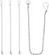 Toilet Flapper Chain 9.8inch,3PCS Stainless Steel Toilet Handle Lift Chain Replacement Fits Most Toilet Flappers...