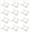30 Pack Angel Wings Appliques Sew on Patches Trim for Hair Accessories Cake Topper Scrapbook Dollies Embellishment DIY Craft Supplies (White)...