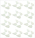 30 Pack Angel Wings Appliques Sew on Patches Trim for Hair Accessories Cake Topper Scrapbook Dollies Embellishment DIY Craft Supplies (White)...