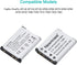 Newmowa NP-45 NP-45S Replacment Battery (2 Pack) and Dual USB Charger Kit for Fujifilm INSTAX Mini 90 and FinePix XP50 XP60 XP70 XP80 XP90 XP120 X...