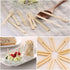 500 Pcs Bamboo Cocktail Appetizer Forks Food Fruit Picks Set 200 Pcs Sandwich Skewer Picks & 300 Pcs Mini Wooden Cocktail Fruit Forks Cheese Wood ...