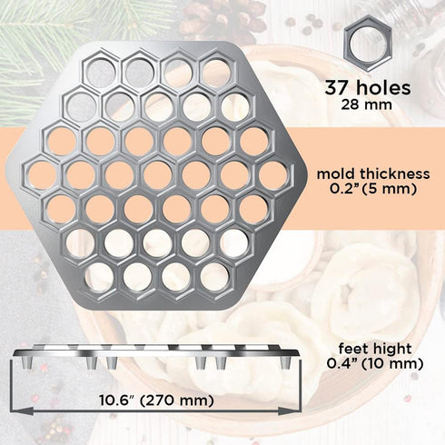 Russian Ravioli Mold Metal Mold Meat Siberian Meat Dumpling Machine Ravioli Cutter...