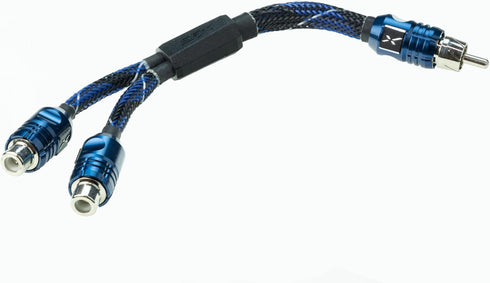 Scosche EFX Delta 1M-2F Twisted Multi-Core RCA Y-Adapter...