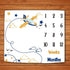 Baby Memory Blanket, Airplane Sky Pilot Baby Age Blanket Monthly Baby Blanket Milestone Blanket Swaddle Blanket, 48x40 Inch Baby Growth Chart Phot...