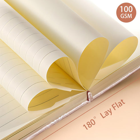 Fabric Pocket Notebook for Women, Daisy Printed Cloth Hardcover Journal, A6, 264 Pages, 4x6 Small Lined Notebook & Blank Sketchbook, Similar Embro...