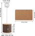 20Pcs Premium Wood Place Card Holders with Swirl Wire and 30 Pcs Kraft Place Cards, Memo Holder, Table Number Holders Stands, Name Cards Photo Hol...