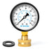 MEANLIN MEASURE 0-150psi Water Pressure Gauge,3/4" Female 2.5" FACE DIAL Water Pressure Test Gauge with Sealing Ring, Water Pressure Gauge for Hom...