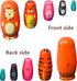 Russian Nesting Dolls for Kids, Stacking Wooden Handmade Matryoshka Dolls, 5 Piece Cute Cartoon Animal Pattern, Great Toy Gift for Girls Boys' Bir...