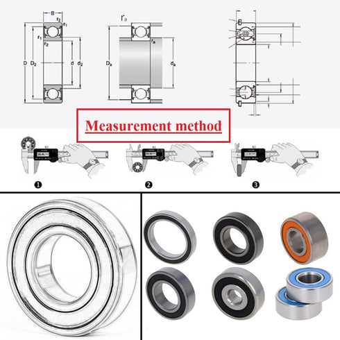 Othmro 6816-2RS Deep Groove Bearings Double Bearing High Carbon Chromium Bearing Steel Roller Guide Bearing Deep-Groove Ball Bearings for Scooters...