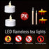 Battery Operated LED Tea Lights: 24PACK Flameless Votive Candles Lamp Realistic and Bright Flickering Holiday Gift Long Lasting 200Hours for Seaso...