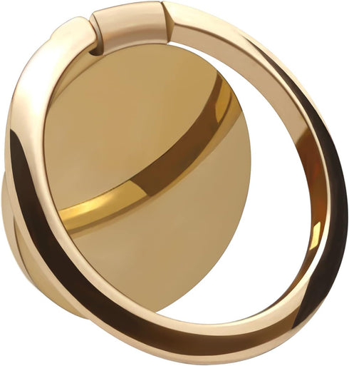 Metal Cell Phone Ring Holder Finger Ring Stand, 360 Degree Rotation Ring Kickstand Grip Holder for Magnetic Car Mount, Gold...