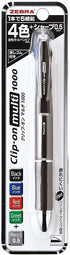 Zebra P-B4SA2-BK Multi-Functional Pen, 4 Colors + Sharp Clip-On Multi 1000, Black......