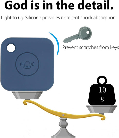 Silicone Case for Tile Mate 2020 & 2018 with Keychains, 2 Pack Anti-scratch Protective Cover with Carabiner (Navy/Fluorescent Green)...