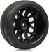 4pcs 1/10 RC On-Road Solid Wheels and Tires 12mm Hex for HSP Tamiya TT TT02 Sakura Kyosho Traxxas RC Rally Drift Car...
