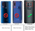 Osophter for Motorola Moto One Zoom Case,Motorola Moto One Pro Case Shock-Absorption Flexible TPU Rubber Full-Body Protective Phone Cover for Moto...