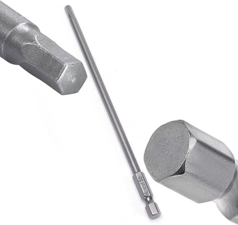 Utoolmart H4 Magnetic Hex Head Screwdriver Bits, 1/4 Inch Hex Shank 150mm Length S2 Power Tools 10Pcs...