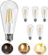 Edison LED Light Bulbs 60 watt Equivalent 8W Dimmable LED Lights Bulbs 2700K Soft Warm White 800 Lumen CRI90 E26 Base for Ceiling Vanity Light Din...
