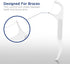Orthodontic Flossers for Braces - Ortho Dental Floss Picks, 100 Count (Pack of 2), with a Travel Case...