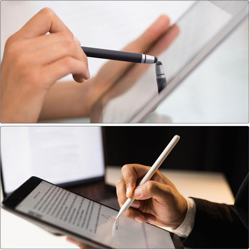 MECCANIXITY 3pcs Metal Touch Screen Pen Metallic Phone Stylus Pen Retractable Aluminum Alloy Mini Capacitive Pens Universal, Grey......