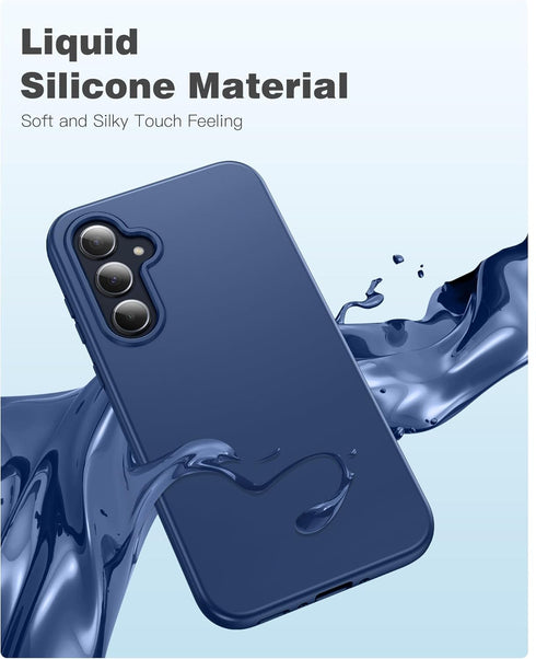 FNTCASE for Samsung Galaxy A35-5G Case: Phone Case with Built-in Screen Protector Protective Silicone Cell Phone Cover Rugged Shockproof Full Prot...