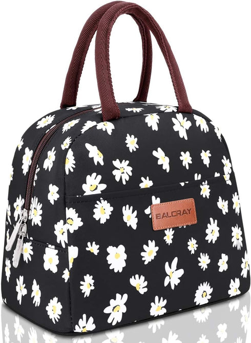 BALORAY Lunch Bag for Women Men Insulated Lunch Box for Adult Reusable Lunch Tote Bag for Work, Picnic or Travel (Daisy)...