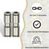 3 Pcs 10mm Straight Push in Connect Pneumatic Fitting,2 Way Nickel Plated Brass Quick Release PU Air Line Adapter...
