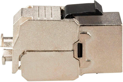 Monoprice Cat6A RJ-45 Keystone - Slim Type, 180-Degree, Shielded, Die Cast, Black - Entegrade Series...