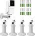 4 Pack Wall Mount for Wyze Cam Pan V3 & Wyze Cam V3 & Wyze Cam Outdoor, 360 Degree Swivel Adjustable Wall Mount Bracket for Wyze Outdoor Indoor Ca...
