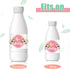Zonon 48 Pieces Pink Baby Shower Water Bottle Labels Floral Baby Shower Decorations Waterproof Water Bottle Stickers Wrappers for Pink Floral Them...