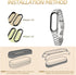 MIJOBS Strap for Xiaomi Mi Band 6 Mi Band 5, Metal Strap Compatible with Mi Band 4 Mi Band 3 Replacement Wristband Stainless Steel Watch Band for ...