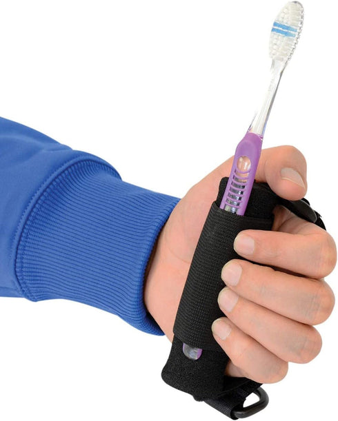 Universal Cuff Adaptive Utensil Holder, Universal Holder Strap for Elderly, Universal Cuff for Holding Cutlery, Toothbrushes, Adaptive Eating Tabl...