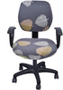 Printed Computer Office Chair Covers, Desk Chair Cover, Task Chair Slip Covers (Grey & Leaves)...