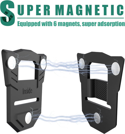 RUKUHOT Body Camera Mount, Universal Camera Mounts & Clamps Fit for All Models Police Body Cam, Strong Magnet Camera Holder stick to Clothes Preve...