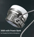 Solar Camping Light + Mobile Charger, Solar LED Lantern Tent Light Outdoor Flashlights for Power outages, Waterproof IP44, 500 Lumens, 3000 mAh Po...