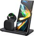 3 in 1 Wireless Charger, 15W Fast Wireless Charging Station Charge Stand for Samsung Galaxy S24 S23 S22 S21 S20 S10 Series,Note 20/10, Galaxy Buds...