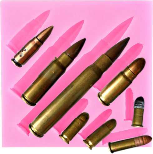 Bullet Silicone Molds Bullet Fondant Candy Mold For Cake Decoration Cupcake Topper Chocolate Polymer Clay Gum Paste...