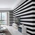 Peel and Stick Vinyl Black and White Striped Wallpaper Contact Paper Self Adhesive Stripe Shelf Liner Dresser Drawer Cabinets Liner Furniture Wall...