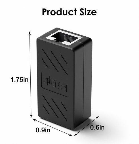 LVY Ethernet Extender RJ45 Couplers Network Cable Coupler Cat 5 Coupling Lnternet Female to Female Connector Lnline Coupler for Cat5/ Cat5e/ Cat6e...