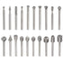 20pcs 1/8 Inch(3mm) Shank HSS Router Bits Burr Rotary Tools Replacement Wood Milling Burrs for Rotary Engraving Woodworking Tool...
