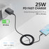2 Pack 25W USB-C Super Fast Chargers & 6ft Cable for Samsung Galaxy S22, S21, S20, Note 20 - Fast Charging Wall Charger and Android Phone Charging...