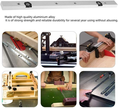 Miter Bar Slider Table Saw Gauge Rod Woodworking Tool Aluminium Alloy Saw Blades Parts Accessories(300mm)...