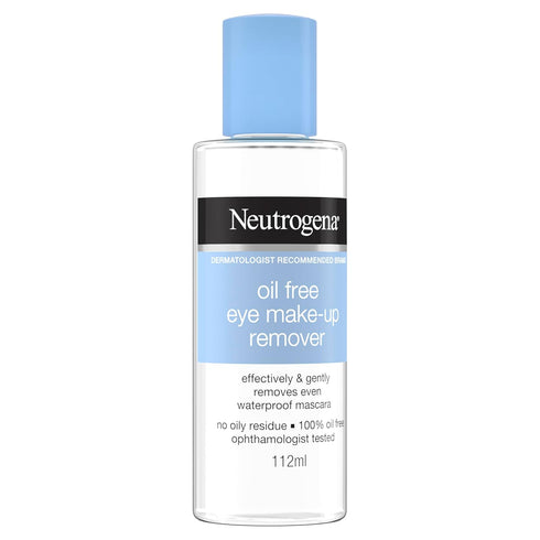 Neutrogena Oil-Free Liquid Eye Makeup Remover, Residue-Free, Non-Greasy, Gentle & Skin-Soothing Makeup Remover Solution with Aloe & Cucumber Extra...