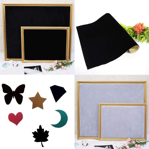 Self Adhesive Sheets, Adhesive DIY Felt Sheets for Art & Crafts, Peel & Stick Drawer/Jewelry Box Liner, Solid Color Felt Wallpaper (14.6" x 39.4",...