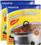 Slow Cooker Liners Kitchen Disposable Cooking Bags BPA Free for Oval or Round Pot, Large Size 13 x 21 Inch, Fits 3 to 8.5 Quarts - 2 Pack (20 Bags...