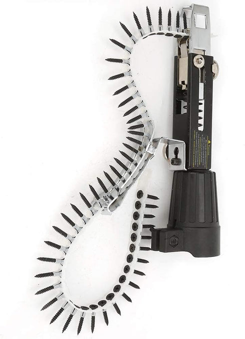 Screw Drill Chain Adapter for Power Drill Gun Chuck Range Automatic Screw Spike Chain Nail Gun Adapter Automatic Chain Nail Gun Kit for Electric D...