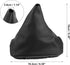 X AUTOHAUX Car Shift Boot Cover Gear Shift Knob Handbrake Gaiter Boot PU Leather for Mercedes-Benz C-class W204 2008-2013...