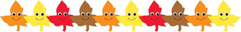 Hygloss Products Happy Leaves Die-Cut Bulletin Board Border – Classroom Decoration – 3 x 36 Inch, 12 Pack...